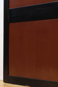 幅1136ミリ 朱漆と黒漆で雅な色彩をした幅広板戸 F7451 在庫4枚