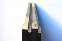 幅890ミリ 黒框枠で纏めた上品な面持ちの極上一枚板けやき板戸 F7620 在庫2枚1組