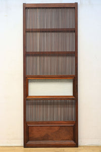 幅673ミリ 結霜ガラスで格調あるスリムな大阪格子戸 F7779 在庫1枚