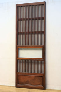 幅673ミリ 結霜ガラスで格調あるスリムな大阪格子戸 F7779 在庫1枚