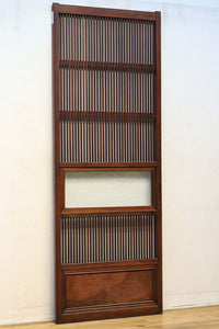 幅673ミリ 結霜ガラスで格調あるスリムな大阪格子戸 F7779 在庫1枚