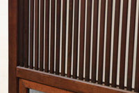 幅673ミリ 結霜ガラスで格調あるスリムな大阪格子戸 F7779 在庫1枚