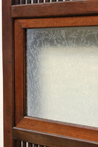 幅673ミリ 結霜ガラスで格調あるスリムな大阪格子戸 F7779 在庫1枚