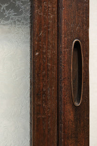 幅673ミリ 結霜ガラスで格調あるスリムな大阪格子戸 F7779 在庫1枚