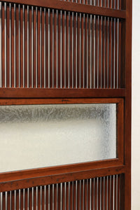 幅673ミリ 結霜ガラスで格調あるスリムな大阪格子戸 F7779 在庫1枚