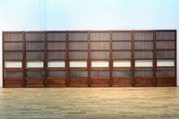 幅673ミリ 結霜ガラスで格調あるスリムな大阪格子戸 F7779 在庫1枚