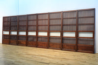 幅673ミリ 結霜ガラスで格調あるスリムな大阪格子戸 F7779 在庫1枚