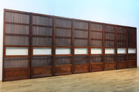 幅673ミリ 結霜ガラスで格調あるスリムな大阪格子戸 F7779 在庫1枚