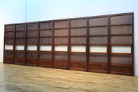 幅673ミリ 結霜ガラスで格調あるスリムな大阪格子戸 F7779 在庫1枚