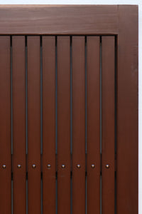 幅930ミリ 変わりデザイン!! 透かし格子にスリガラス入り全面平格子戸 F7832 1枚