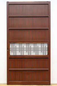 幅930ミリ 変わりデザイン!! 透かし格子にスリガラス入り全面平格子戸 F7832 1枚