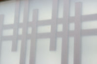 幅930ミリ 変わりデザイン!! 透かし格子にスリガラス入り全面平格子戸 F7832 1枚