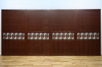 幅930ミリ 変わりデザイン!! 透かし格子にスリガラス入り全面平格子戸 F7832 1枚