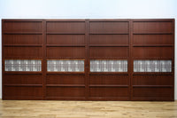 幅930ミリ 変わりデザイン!! 透かし格子にスリガラス入り全面平格子戸 F7832 1枚