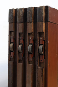 幅930ミリ 変わりデザイン!! 透かし格子にスリガラス入り全面平格子戸 F7832 1枚