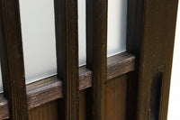 【ご精算用】幅695ミリ,高さ1825ミリ 丸みのある格子がお洒落なスリガラス入り格子戸 F7865 在庫1枚