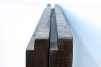 【ご精算用】幅695ミリ,高さ1825ミリ 丸みのある格子がお洒落なスリガラス入り格子戸 F7865 在庫1枚