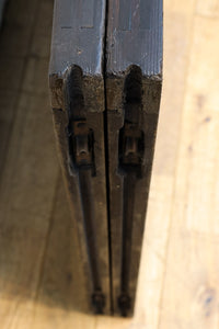 【ご精算用】幅695ミリ,高さ1825ミリ 丸みのある格子がお洒落なスリガラス入り格子戸 F7865 在庫1枚