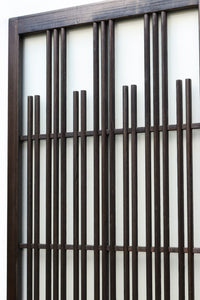 【ご精算用】幅695ミリ,高さ1825ミリ 丸みのある格子がお洒落なスリガラス入り格子戸 F7865 在庫1枚