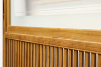 幅856ミリ 温かみのある柔らかな木地色の大阪格子戸 F7867 在庫1枚