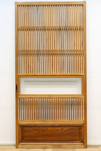 幅856ミリ 温かみのある柔らかな木地色の大阪格子戸 F7867 在庫1枚