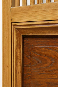 幅856ミリ 温かみのある柔らかな木地色の大阪格子戸 F7867 在庫1枚