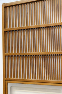 幅856ミリ 温かみのある柔らかな木地色の大阪格子戸 F7867 在庫1枚