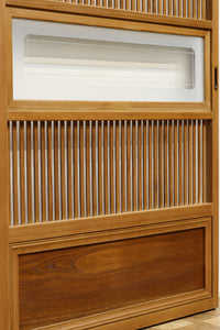 幅856ミリ 温かみのある柔らかな木地色の大阪格子戸 F7867 在庫1枚