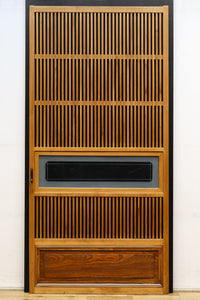 幅856ミリ 温かみのある柔らかな木地色の大阪格子戸 F7867 在庫1枚