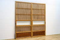 幅856ミリ 温かみのある柔らかな木地色の大阪格子戸 F7867 在庫1枚