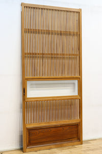 幅856ミリ 温かみのある柔らかな木地色の大阪格子戸 F7867 在庫1枚