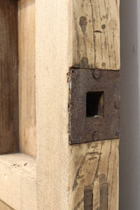 幅1325ミリ 鉄帯の風合いが素晴らしい緻密な作り込みの木地色の蔵戸 G2144