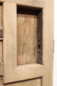 幅1325ミリ 鉄帯の風合いが素晴らしい緻密な作り込みの木地色の蔵戸 G2144