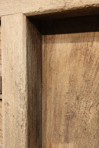 幅1325ミリ 鉄帯の風合いが素晴らしい緻密な作り込みの木地色の蔵戸 G2144