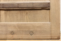 幅1325ミリ 鉄帯の風合いが素晴らしい緻密な作り込みの木地色の蔵戸 G2144