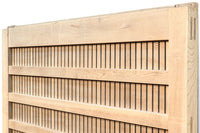 幅1325ミリ 鉄帯の風合いが素晴らしい緻密な作り込みの木地色の蔵戸 G2144