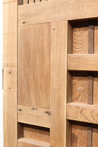 幅1325ミリ 鉄帯の風合いが素晴らしい緻密な作り込みの木地色の蔵戸 G2144