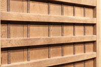 幅1325ミリ 鉄帯の風合いが素晴らしい緻密な作り込みの木地色の蔵戸 G2144