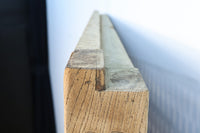 幅1325ミリ 鉄帯の風合いが素晴らしい緻密な作り込みの木地色の蔵戸 G2144