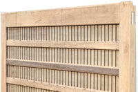 幅1325ミリ 鉄帯の風合いが素晴らしい緻密な作り込みの木地色の蔵戸 G2144