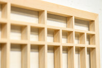 大振りの角麻組子が上品な建具素材 E8887 在庫16枚 【奈良県建具屋さんデッドストックシリーズ】