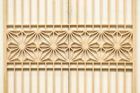 大振りの角麻組子が上品な建具素材 E8887 在庫16枚 【奈良県建具屋さんデッドストックシリーズ】