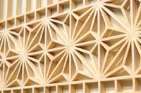 大振りの角麻組子が上品な建具素材 E8887 在庫16枚 【奈良県建具屋さんデッドストックシリーズ】