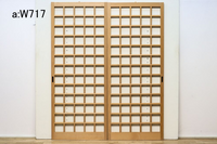 幅717ミリ,675ミリ 正方形の升目で凛々しい全面升格子戸 F7149ab 在庫(a:0 b:2)枚