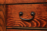 稀少小振りサイズ‼ 優美な杢目を纏う堅牢な面持ちの米沢車箪笥　BB1984