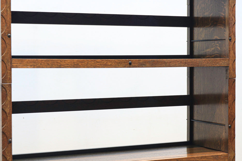 上質なオークの質感漂う日本楽器（ヤマハ）製のスタッキング式本棚　BB2257