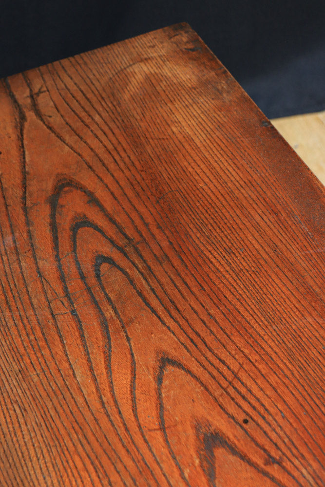 【特価公式】欅大瘤杢拭き漆飾り台 木工、竹工芸