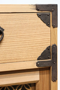 七宝組子が可愛らしいアイアンフレーム付き枕箪笥　BB3094