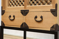 七宝組子が可愛らしいアイアンフレーム付き枕箪笥　BB3094