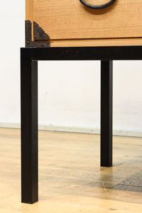 七宝組子が可愛らしいアイアンフレーム付き枕箪笥　BB3094